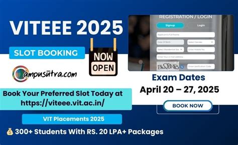 VITEEE 2024 Slot Booking 2024 (Begins), .